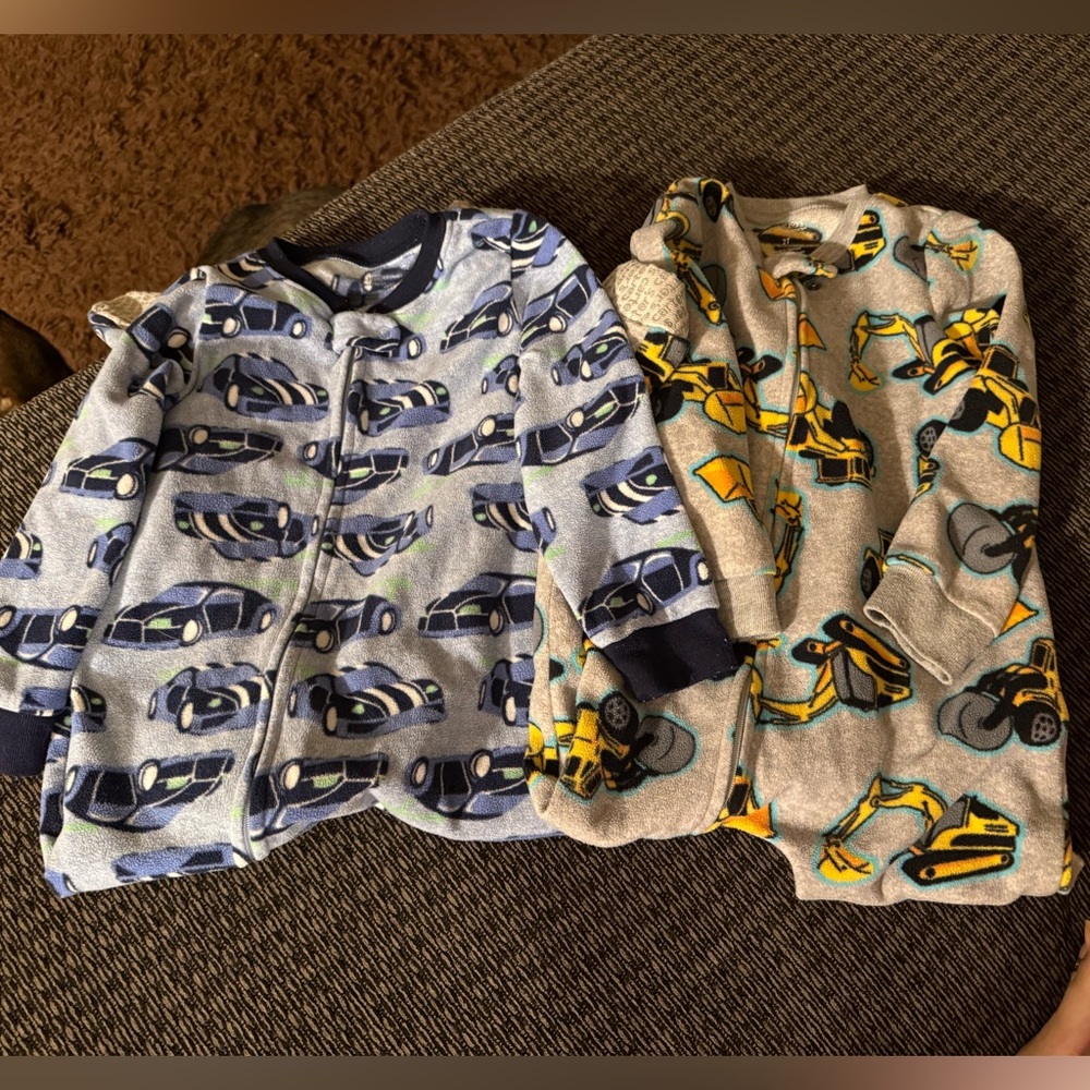 One piece footie Pajama Set